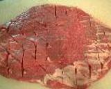 漬けて焼くだけ牛肉のフランクステーキ　フライパン ver.作り方4写真