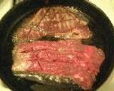 漬けて焼くだけ牛肉のフランクステーキ　フライパン ver.作り方7写真