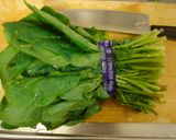 ほうれん草の洗い方作り方1写真