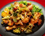 【豚ロース】🧧揚げない爆速油淋豚🐖油淋鶏派生！作り方4写真