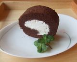 しっとりチョコの　ロールケーキ作り方29写真