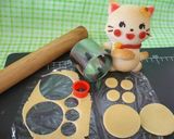 抹茶ドラえもんあんパン作り方3写真