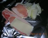 豚肉チーズホイル焼作り方1写真