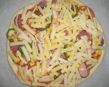 【Pizza】盛り上る生地厚ふんわりピザ作り方9写真