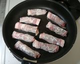 豚(`･ω･´)の梅シソ巻き～♪作り方3写真