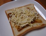 ちょい食べカレーとチーズのトースト作り方3写真