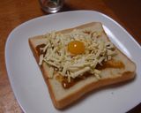 ちょい食べカレーとチーズのトースト作り方4写真