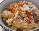 こくうまっ☆干し椎茸と豚肉の炊き込みご飯作り方10写真