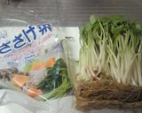 ささげ菜とエリンギのたまご炒め作り方1写真