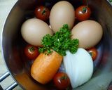 trial and たまご　ハニーの為に作り方1写真