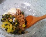 一人ランチ・おいしい納豆プレート作り方2写真