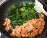 豚肉とほうれん草のカレー炒め作り方2写真