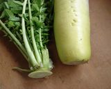 葉っぱ付き大根の保存＆葉っぱでふりかけ作り方1写真
