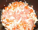 ☆鍋の残りできのこと鶏肉の炊き込みご飯☆作り方3写真