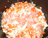 ☆鍋の残りできのこと鶏肉の炊き込みご飯☆作り方3写真