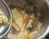 時短＆簡単♪冷凍大根とサバ缶で船場汁作り方2写真