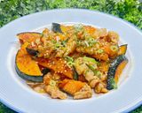 ホクホクかぼちゃと豚肉のさっぱりポン酢炒め作り方8写真