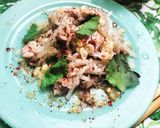 もやし×鶏肉🐓レンチン10分！🇲🇾アヤム・タオゲ🌱作り方4写真