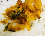 毎日のしろごはん●かき揚げの天むす風作り方1写真