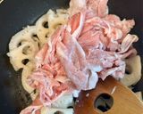 蓮根入り豚生姜作り方4写真