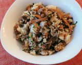 牛ごぼうと納豆のピリ辛チャーハン作り方5写真