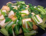 厚揚げと小松菜の甘辛味噌炒め作り方4写真