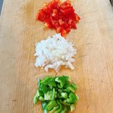 身近な材料で☆豆腐のヘルシーガパオライス作り方2写真