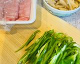 青椒肉絲の肉巻き作り方1写真
