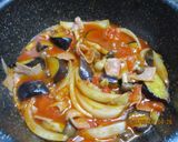 茄子とベーコンのトマト煮込み作り方5写真