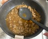 ひき肉とろたま丼作り方6写真