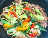 ラム肉と青梗菜のオイスターソース炒め作り方7写真