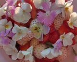 Belle mousse aux fraises et aux fleurs作り方3写真