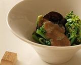 菜の花ときくらげの辛子酢味噌。作り方3写真