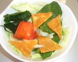 焼きチーズのサラダ作り方4写真