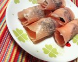 ✿ワインに❀お弁当に✿プラム生ハム巻き作り方3写真
