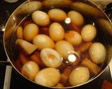 スペアリブ（豚の角煮）と卵のしょうが煮作り方4写真