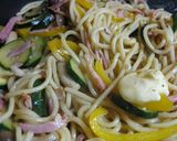 バターしょうゆでニンニク焼きそば~ん☆作り方7写真