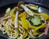 バターしょうゆでニンニク焼きそば~ん☆作り方8写真
