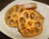 オリーブオイルで揚げ焼きレンコン作り方4写真