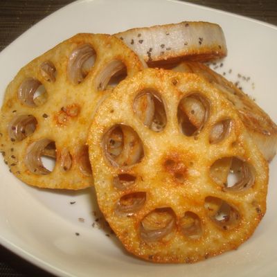 オリーブオイルで揚げ焼きレンコン by 秘密結社畑の芽 【クックパッド
