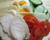 ♡めんたいマヨハムサンド♡作り方1写真