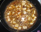 ひき肉たっぷりでもヘルシー麻婆豆腐作り方5写真