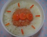 ★おてんとさま(≖益≖)♡キャラ弁★作り方4写真