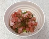 マグロときゅうりのタルタル作り方2写真
