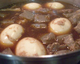 牛すじ＋ゆでたまごの、つやつや煮作り方8写真