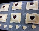 切って挟んで焼くだけ♪クリチーチョコパイ作り方4写真
