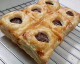 切って挟んで焼くだけ♪クリチーチョコパイ作り方5写真