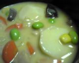 里イモとエビのコーンクリームシチュー♪作り方5写真