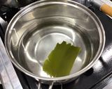 調理実習　一番だし　作り方1写真