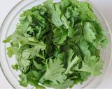 レンジで完成♪春菊の卵とじ作り方1写真
